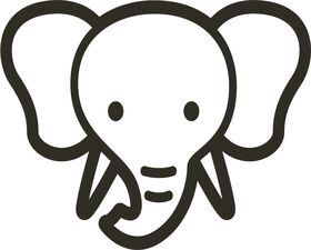 Appliqué en flex thermocollant bébé Elephant