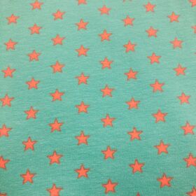 Jersey Etoiles Turquoise/Corail